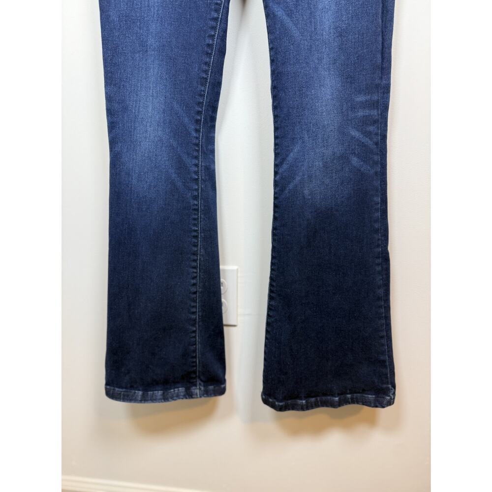Lucky Brand Stevie Flare Jean Womens 6 28 Dark Blue High Rise Stretch Denim Boho - Picture 14 of 15
